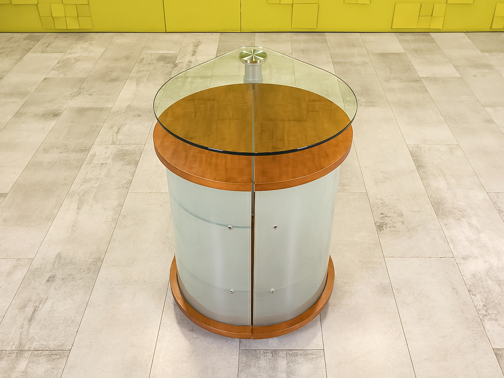 Журнальный столик Стекло Орех  СЖКС-25046