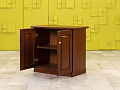 Тумба в кабинет руководителя под оргтехнику 850х430х750 Шпон Вишня Без ящиков Польша_ТО2ДШ-131023