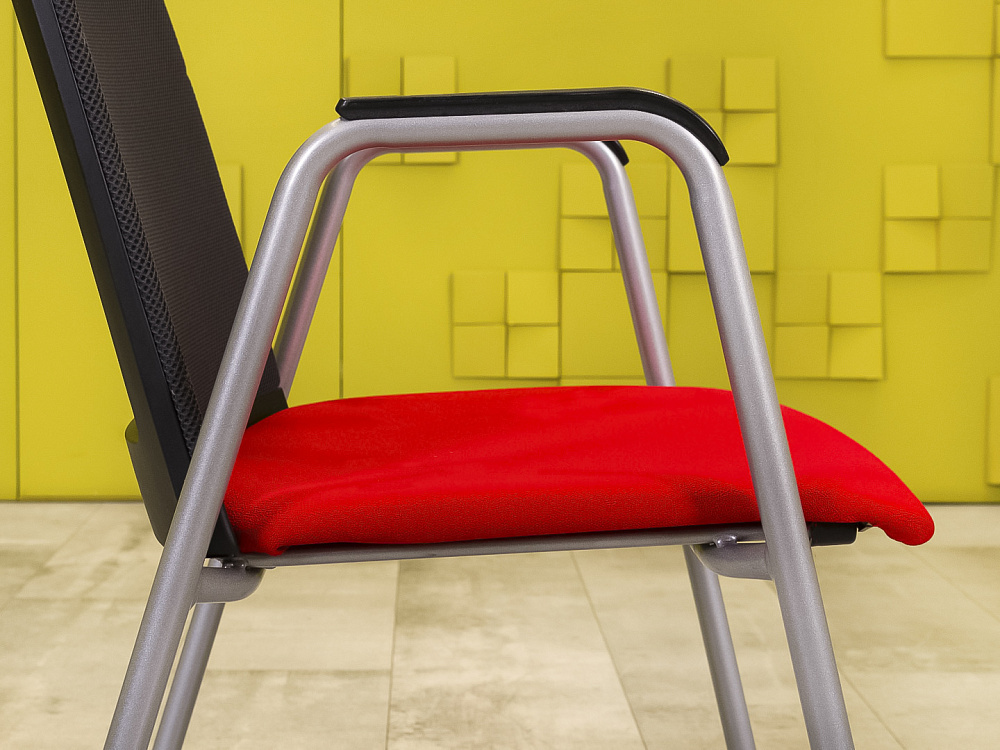 Конференц кресло для переговорной  HAWORTH Ткань Красный США  КНТК-27105