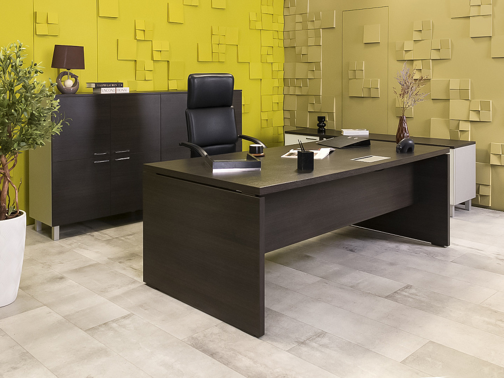 Кабинет руководителя  Sinetica Шпон Венге Италия  КРЕ-28015