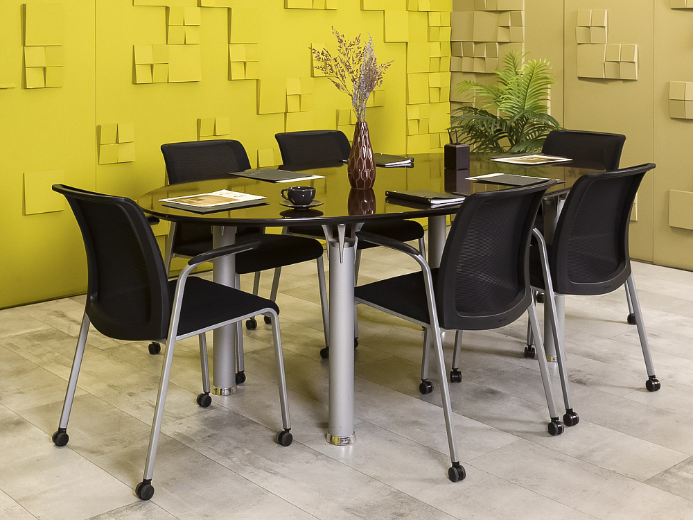 Офисный стол для переговоров ЛДСП Венге  СГОЕ-26016