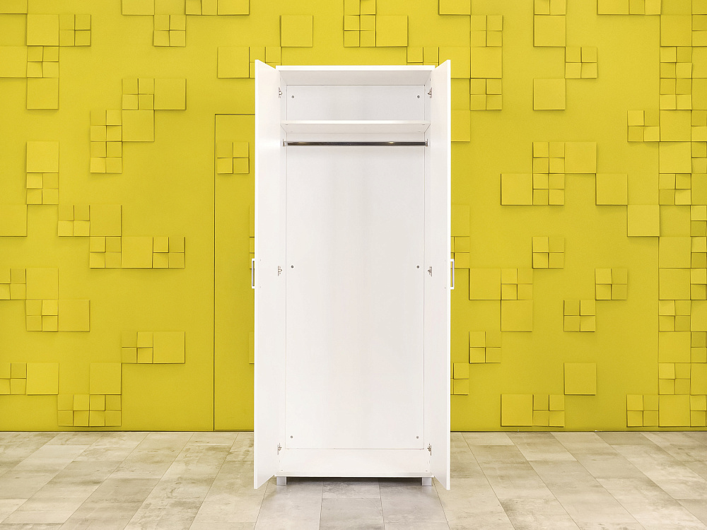 Шкаф для одежды ЛДСП Белый Россия  ШГ2ДБ-19026