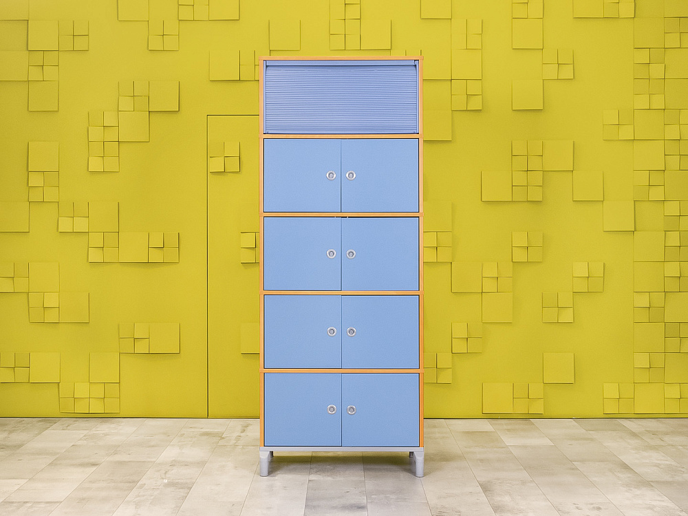 Шкаф для документов офисный IKEA ЛДСП Синий Швеция  ШДКН1-20025