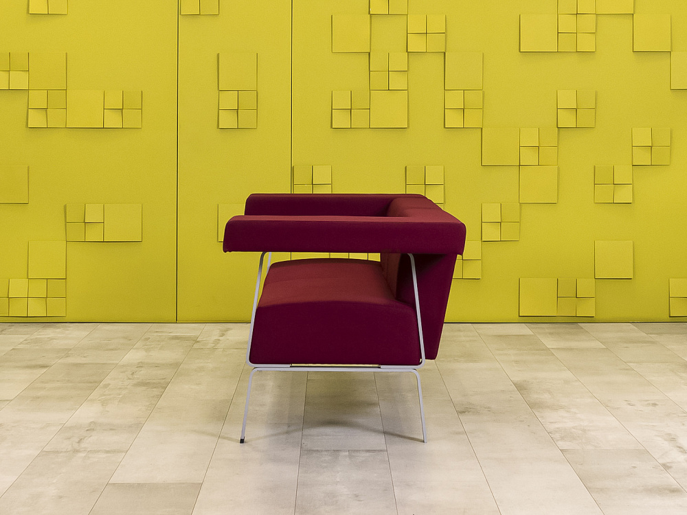 Офисный диван Coffice Linear BENE 1750x780 Ткань Красный Австрия_ДНТК-170423