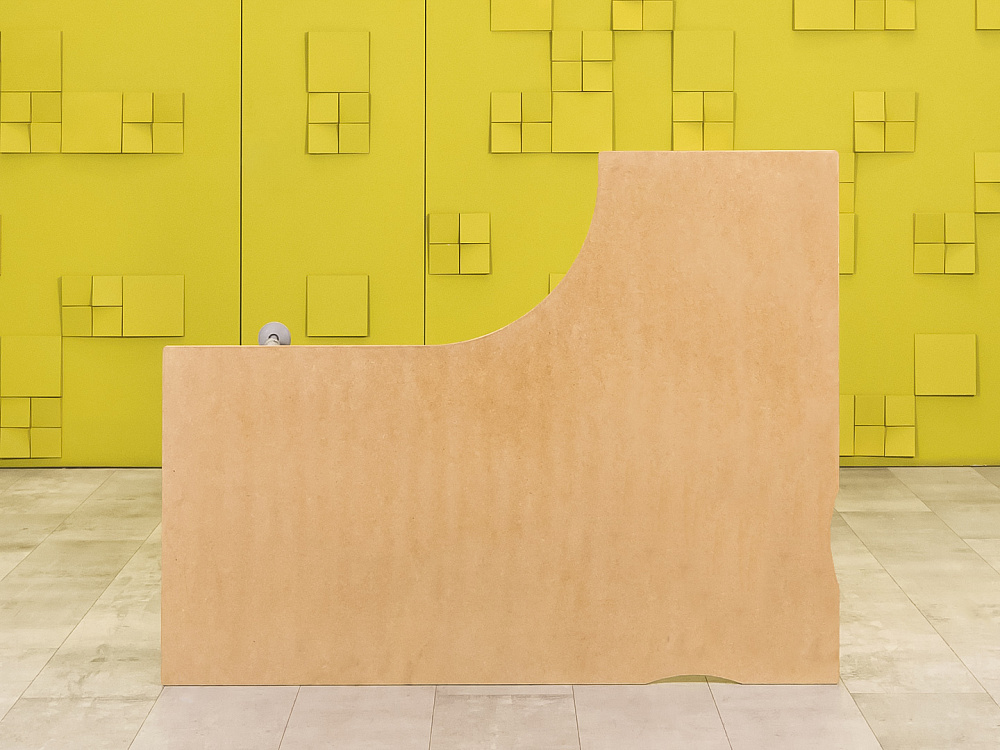 Офисный стол угловой  ЛДСП Бук  СПУВ-02125