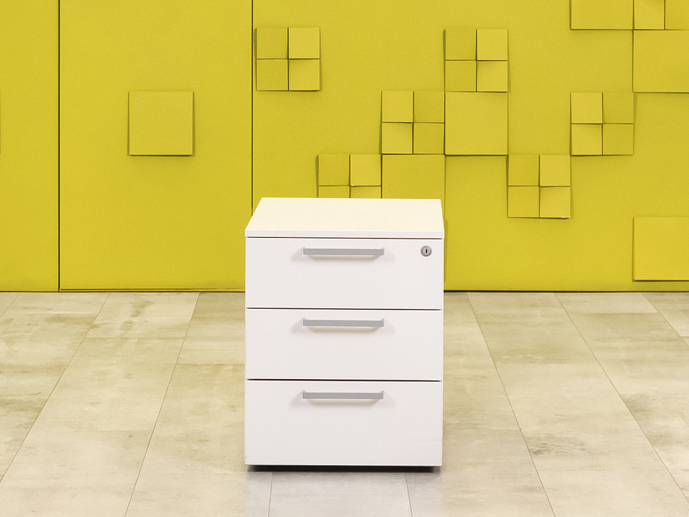 Офисная тумба выкатная Steelcase ЛДСП Белый Франция  ТВ3ЯБ-04026