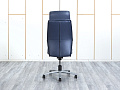 Офисное кресло руководителя   Кожа Синий   (КРКН-15044)