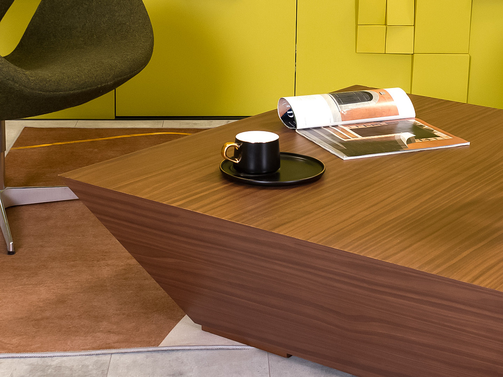 Журнальный столик 1000x1000x400 ЛДСП Орех Импорт_СЖПХ-290923