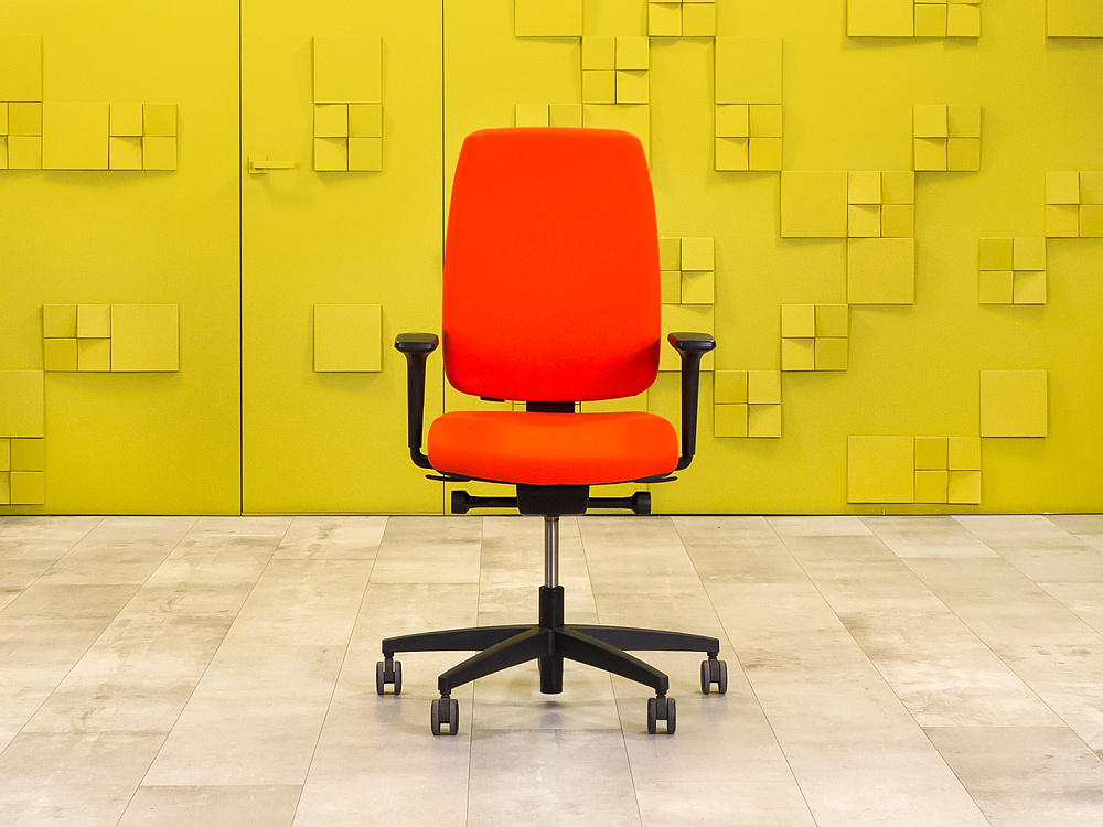 Офисное кресло для персонала на колесах ORGSPACE Ткань Оранжевый Импорт_КПТО-260923