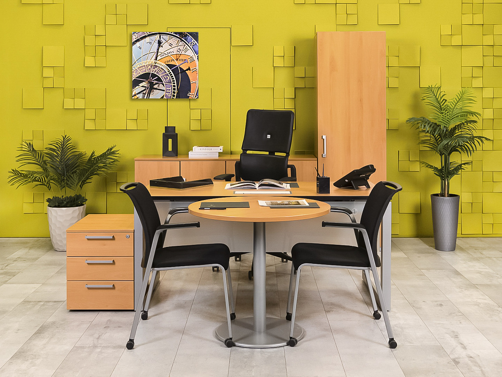 Кабинет руководителя  Steelcase ЛДСП Ольха Франция  КРЛ1-04026
