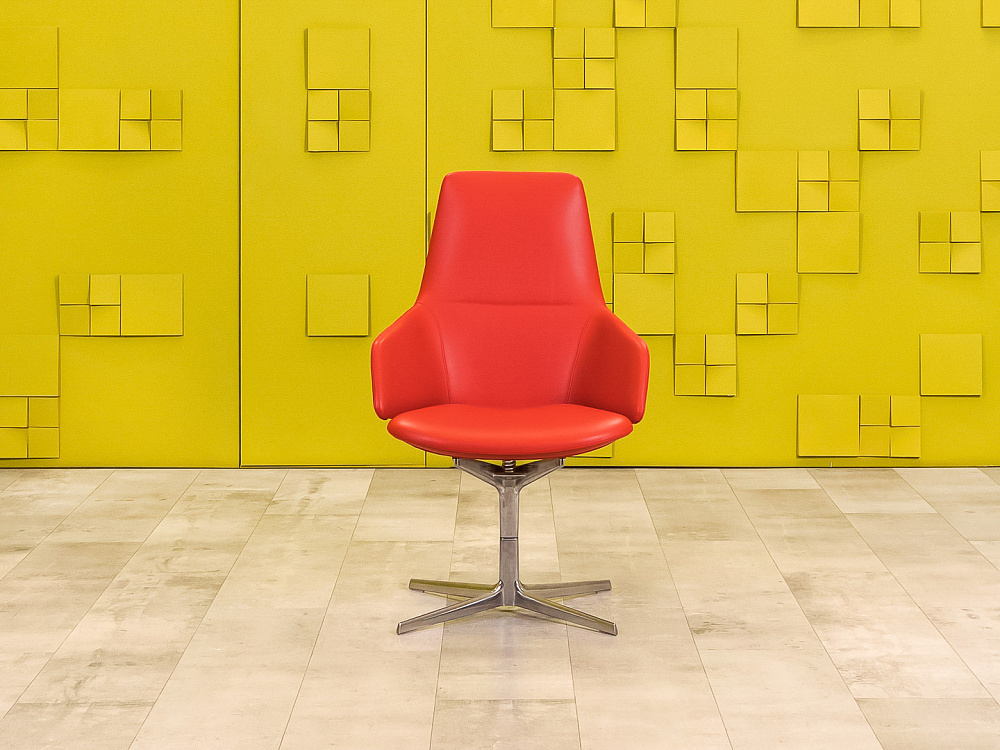 Мягкое кресло  ARPER Кожа Красный Италия  КНКК-31036