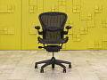 Офисное кресло руководителя на колесах Aeron B Herman Miller Сетка Чёрный США  КРТЧ-12115