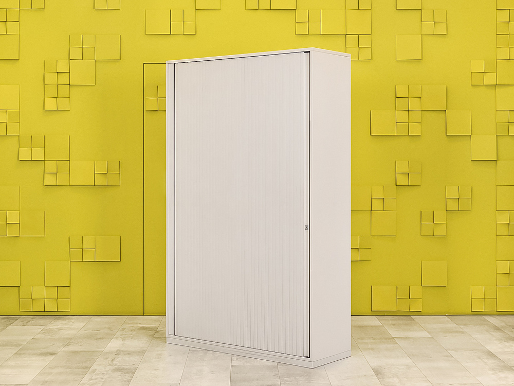 Шкаф для документов офисный  Steelcase ЛДСП Серый Франция  ШД1ДС2-27046