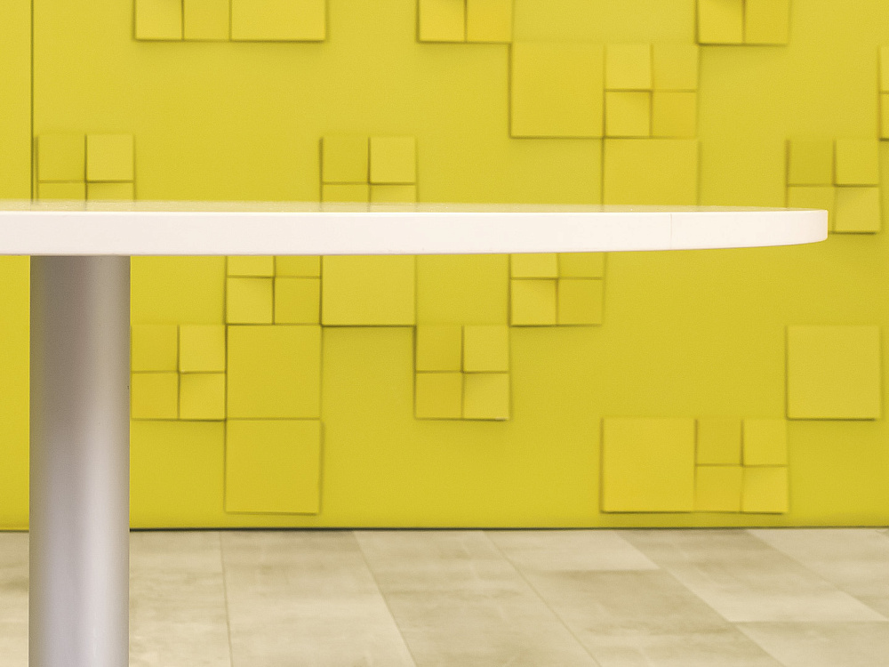 Офисный стол для переговоров 1000x1000x750 ЛДСП Серый Импорт_СГКС2-251223