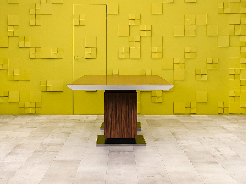 Офисный стол для переговоров Ego 2400x1200x760 ЛДСП Зебрано Италия_СГПЗ1-271123