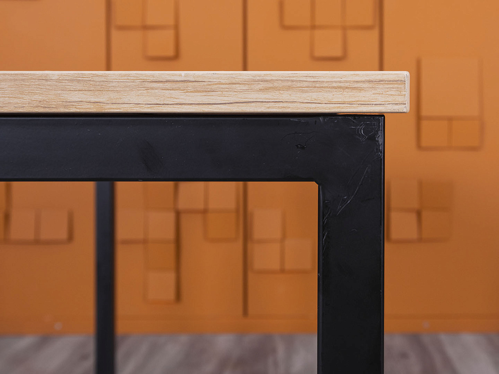 Офисный стол прямой  1 400х600х750 ЛДСП Зебрано   (СППЗ-21085)