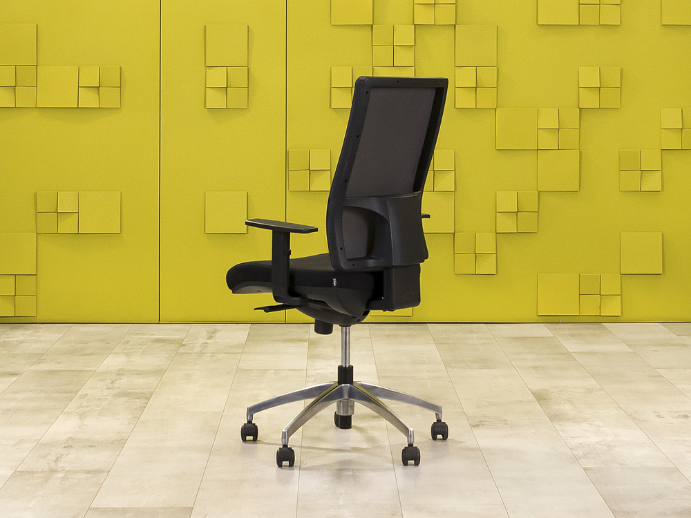 Офисное кресло для персонала на колесах Sitland Ткань Чёрный; Серый Италия_КПТЧ-140824