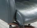 Офисное кресло руководителя на колесах CODUTTI MINOS Кожа Зелёный Италия_КРКЗ-02071
