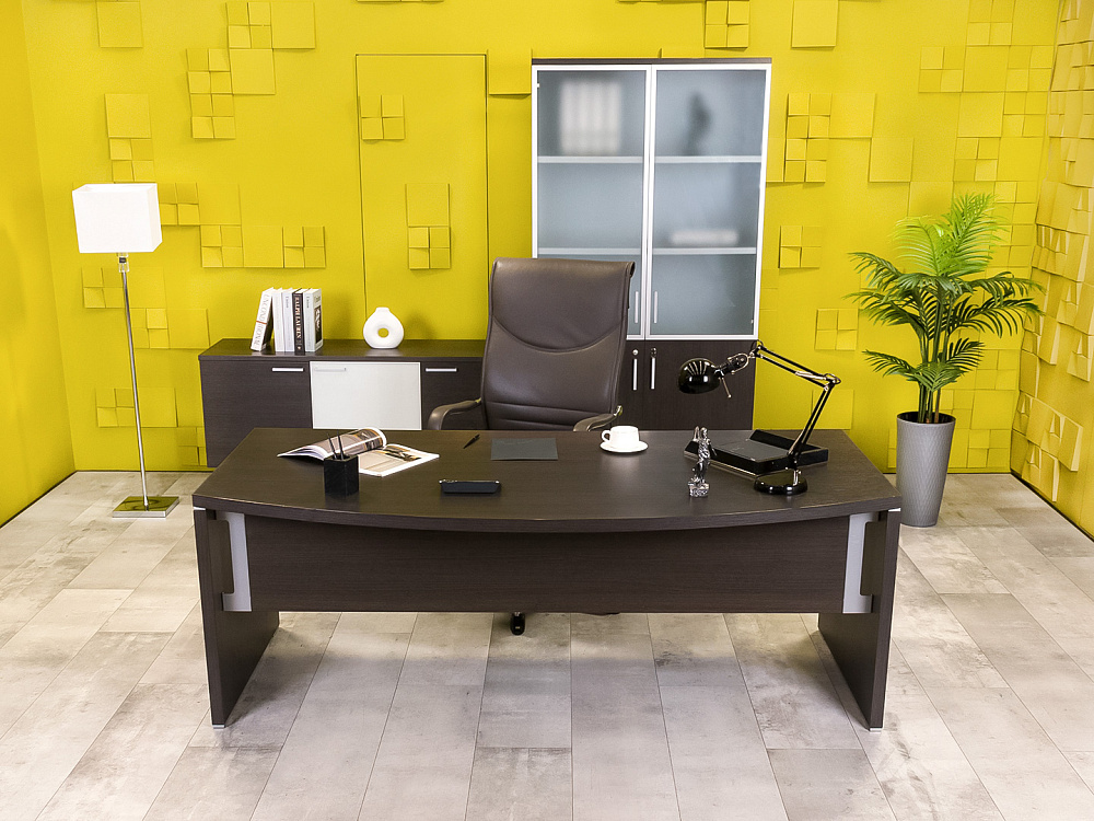 Кабинет руководителя TAO Sinetica ЛДСП Венге Италия_КРЕ-150724