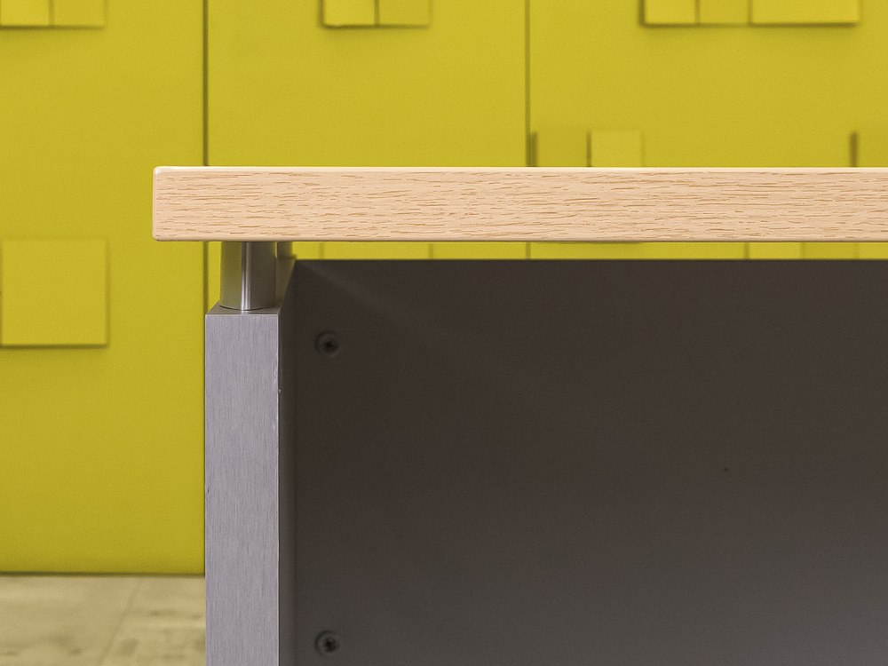 Офисный стол прямой ЛДСП Зебрано  СППЗ-31016