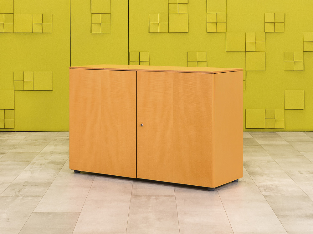 Офисная тумба для оргтехники BENE 1200x450x830 ЛДСП Ольха Распашные дверки Австрия_ТО2ДЛ2-050923