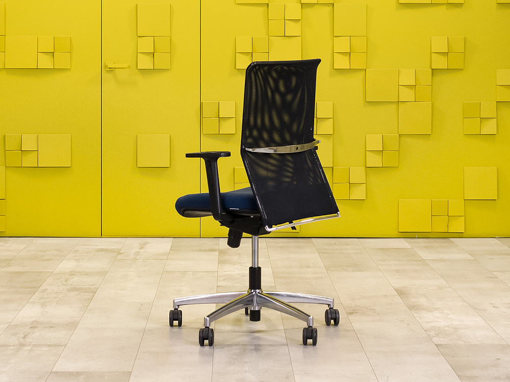 Офисное кресло для персонала на колесах TiO Ткань Синий Германия_КПТН-060823