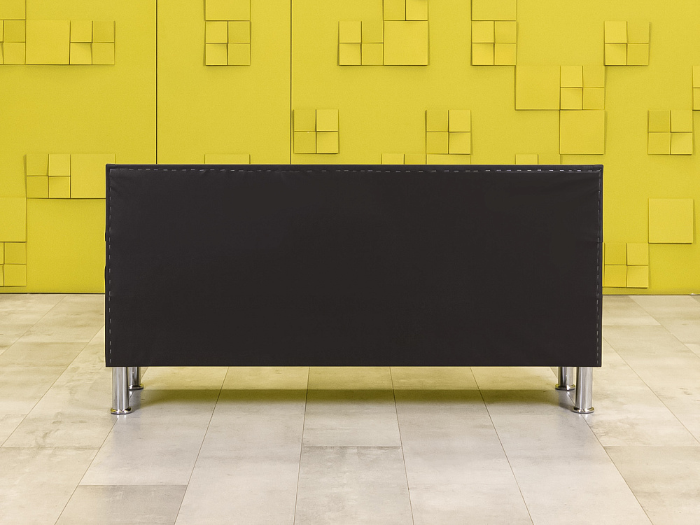 Офисный диван Экокожа Чёрный Россия  ДНКЧ-27115