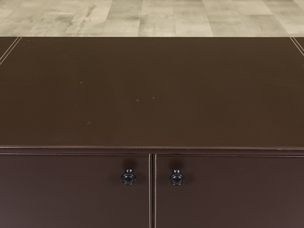 Тумба греденция Кожа Коричневый  ГРЕ-25036