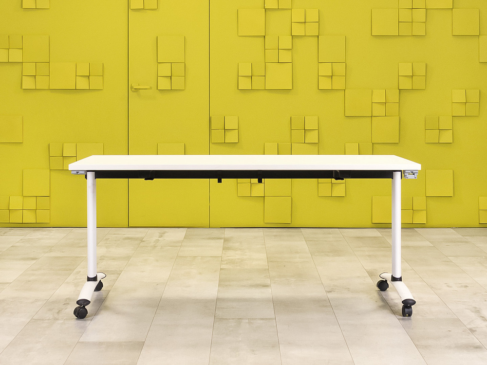 Офисный стол прямой 1600x800 ЛДСП Белый Импорт_СППБ-261223