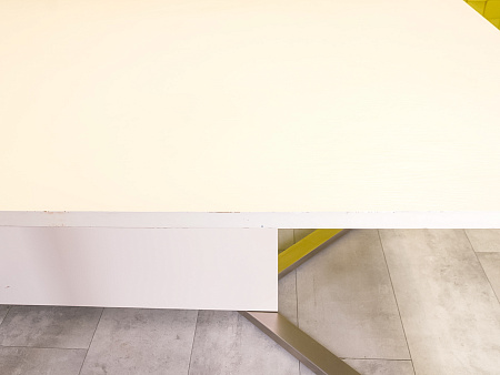 Офисный стол для переговоров LAS 2800x1180x750 ЛДСП Белый Италия_СГПБ-270424