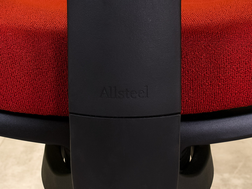 Офисное кресло для персонала на колесах Allsteel Ткань Красный США_КПТК-070924