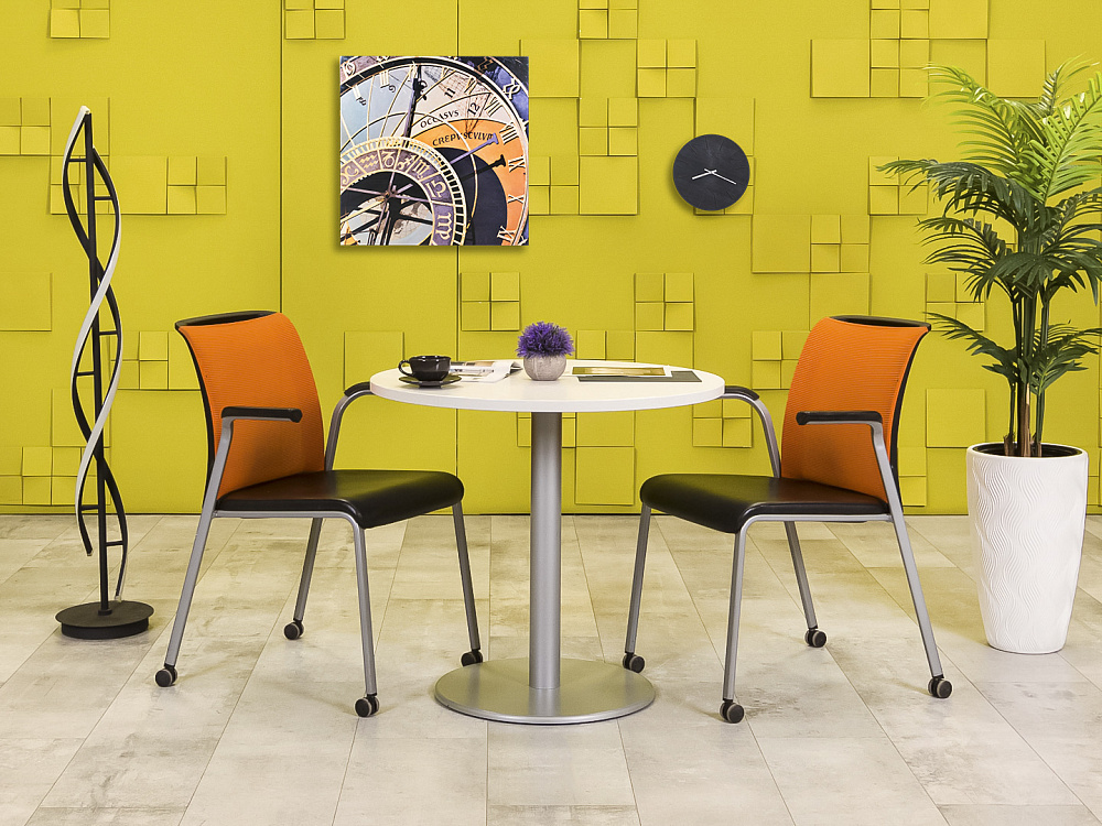 Обеденный стол Steelcase ЛДСП Белый Франция  СГОБ-04026