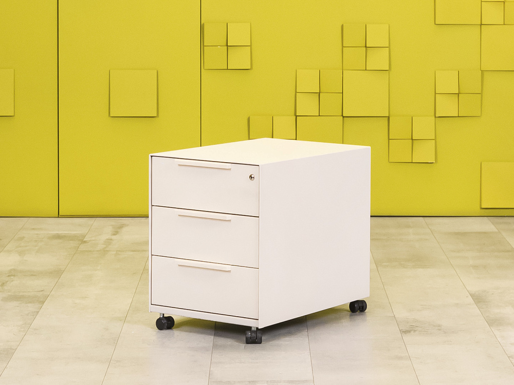 Офисная тумба выкатная Vitra Металл Белый Швейцария  ТВ3ЯБ-30016