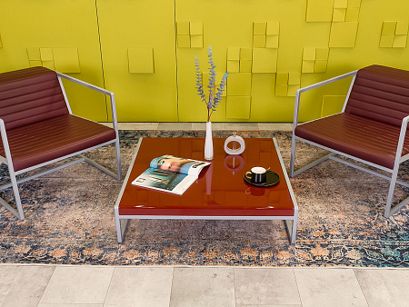 Журнальный столик 900x880x220 ЛДСП Красный Италия_СЖПК-070524