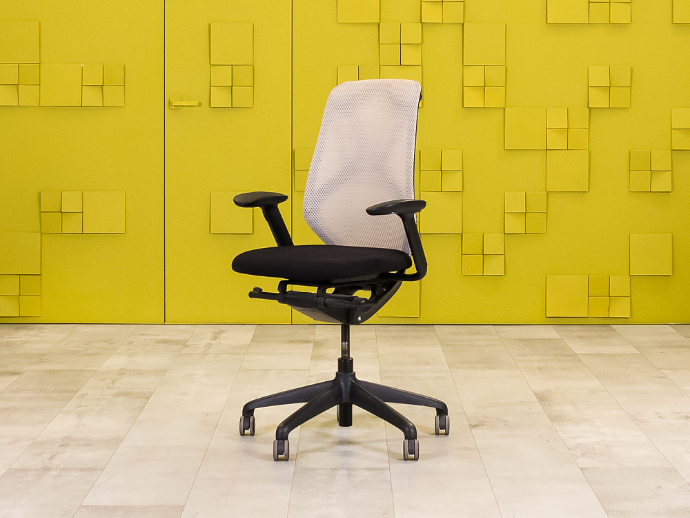 Офисное кресло для персонала на колесах Suit FOLLOW Ткань Чёрный; Серый Импорт_КПТЧ4-29071