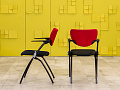 Конференц кресло для переговорной на ножках HAWORTH Ткань Чёрный; Красный Германия_КНТЧ-110823