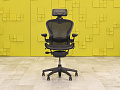 Офисное кресло руководителя на колесах Aeron B Herman Miller Сетка Чёрный США  КРТЧ-02045