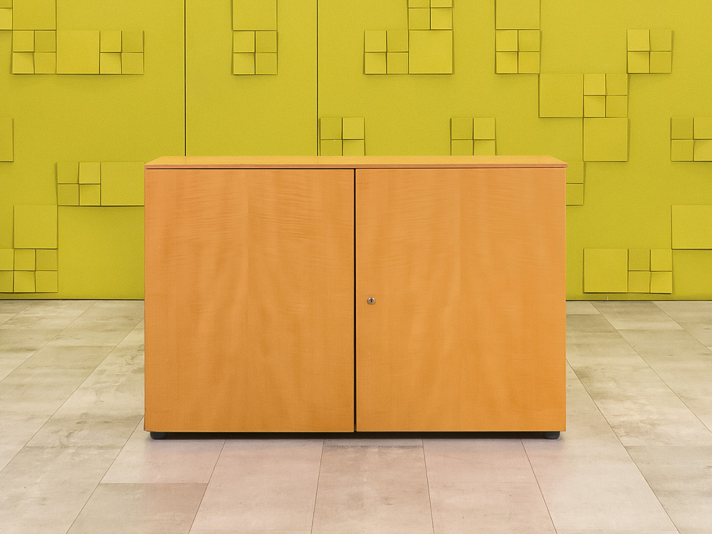 Офисная тумба для оргтехники BENE 1200x450x830 ЛДСП Ольха Распашные дверки Австрия_ТО2ДЛ2-050923