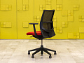 Офисное кресло для персонала на колесах HAWORTH Ткань Красный; Чёрный США_КПТК-211124