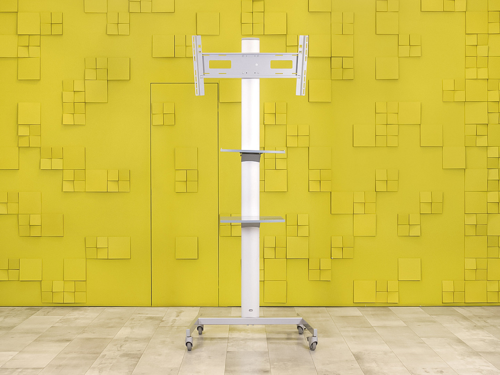 Стойка напольная под телевизор Металл Серый Импорт_ПТ-160823