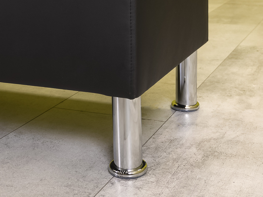 Офисный диван Экокожа Чёрный Россия  ДНКЧ-27115