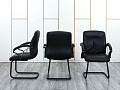 Конференц кресло для переговорной  Черный Кожа SAFARI Maxus  (УДКЧ-04104)