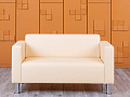 Офисный диван ДМебель Кожзам Бежевый   (ДНКБ2-25094(нов))