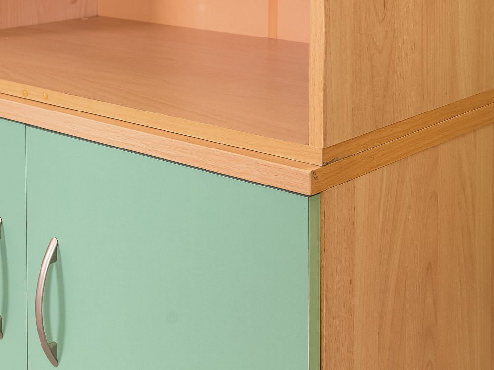 Шкаф для документов офисный  ЛДСП Зелёный  ШДКЗ1-13105