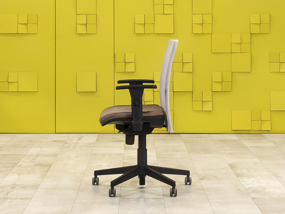 Офисное кресло для персонала на колесах FORSIT Ткань Серый Италия_КПТС1-250724