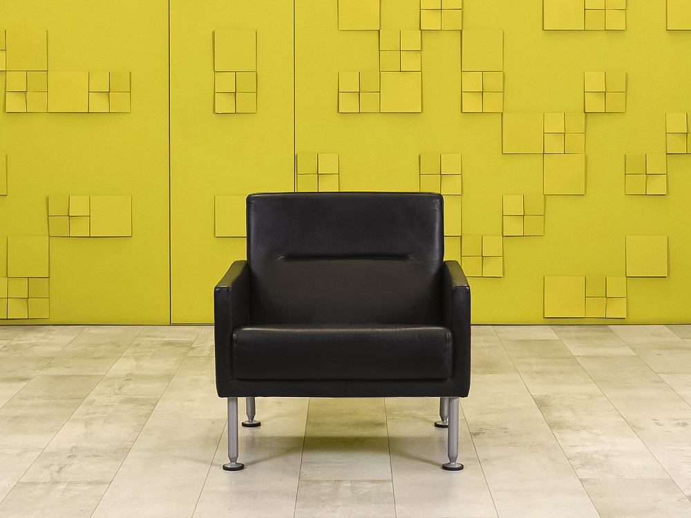 Комплект мягкой мебели Steelcase Кожа Чёрный Франция  ДНКЧК-06026