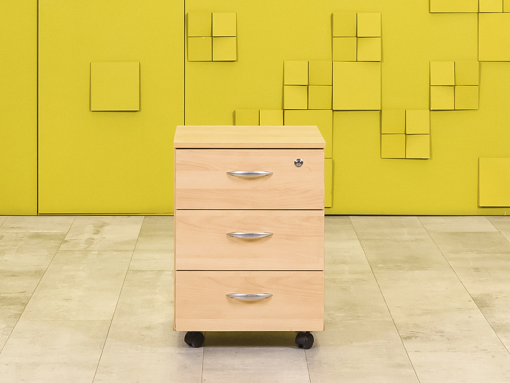 Офисная тумба выкатная ЛДСП Бук  ТВ3ЯВ-30036