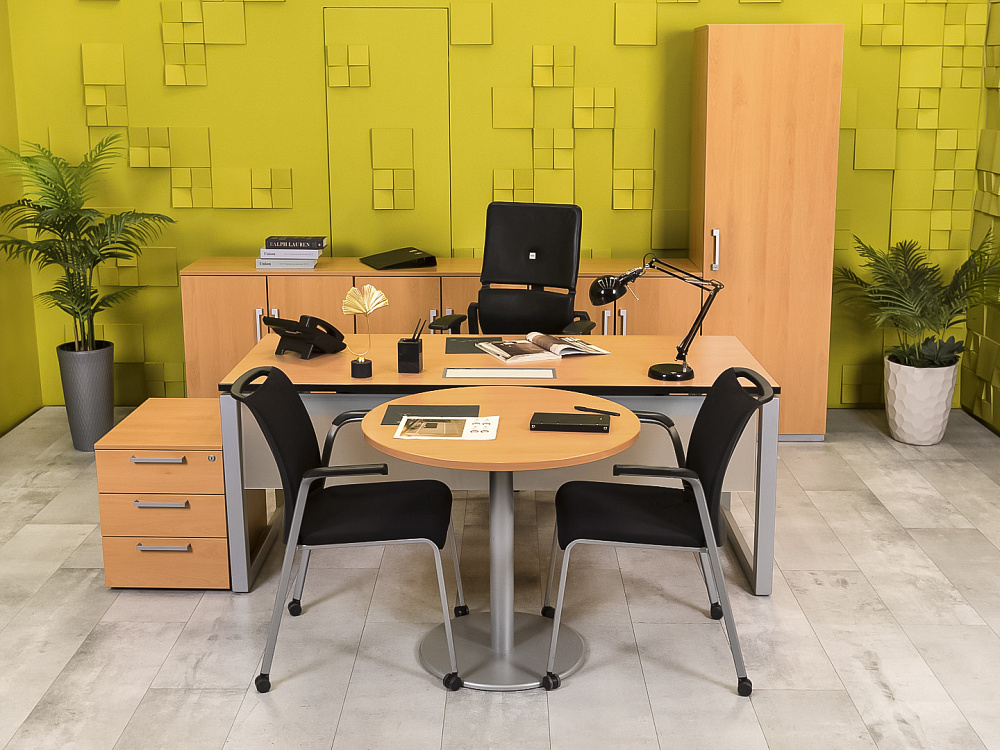 Кабинет руководителя  Steelcase ЛДСП Ольха Франция  КРЛ4-04026