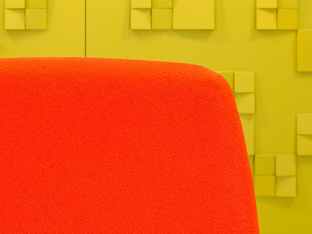 Офисное кресло для персонала на колесах ORGSPACE Ткань Оранжевый Импорт_КПТО-260923