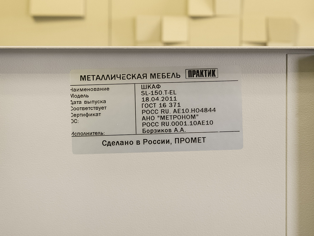 Сейф  Практик Металл Серый Россия  СЕЙФ-21105